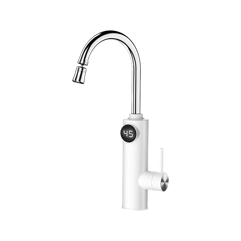 SS-02-34 360 ডিগ্রি ঘূর্ণনযোগ্য পাইপ বৈদ্যুতিক গরম জলের ট্যাপ রান্নাঘর